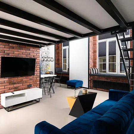 Stylowe Lofty Piotrkowska 37 Antresola Zrewitalizowana Kamienica Centrum Apartment *