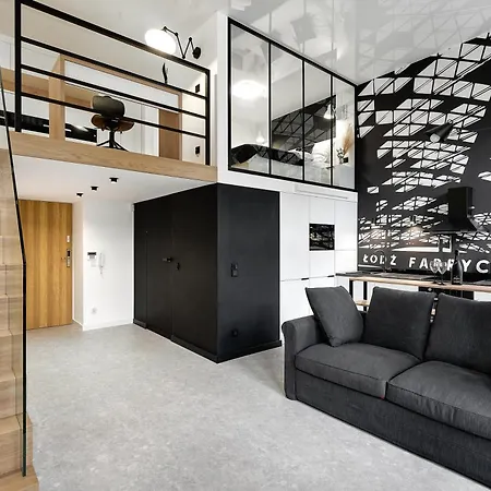 Stylowe Lofty Piotrkowska 37 Antresola Zrewitalizowana Kamienica Centrum * Łódź