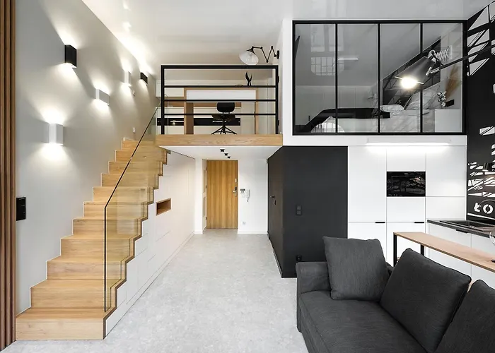 Stylowe Lofty Piotrkowska 37 Antresola Zrewitalizowana Kamienica Centrum Apartamento *